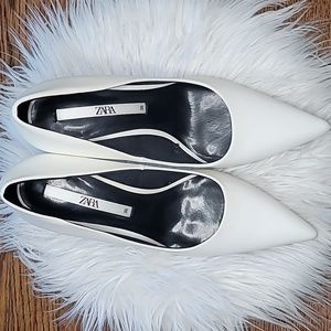 Zara white pump